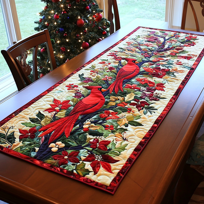 Autumn Cardinal Whispers Quilted Table Runner NCU0DK1280