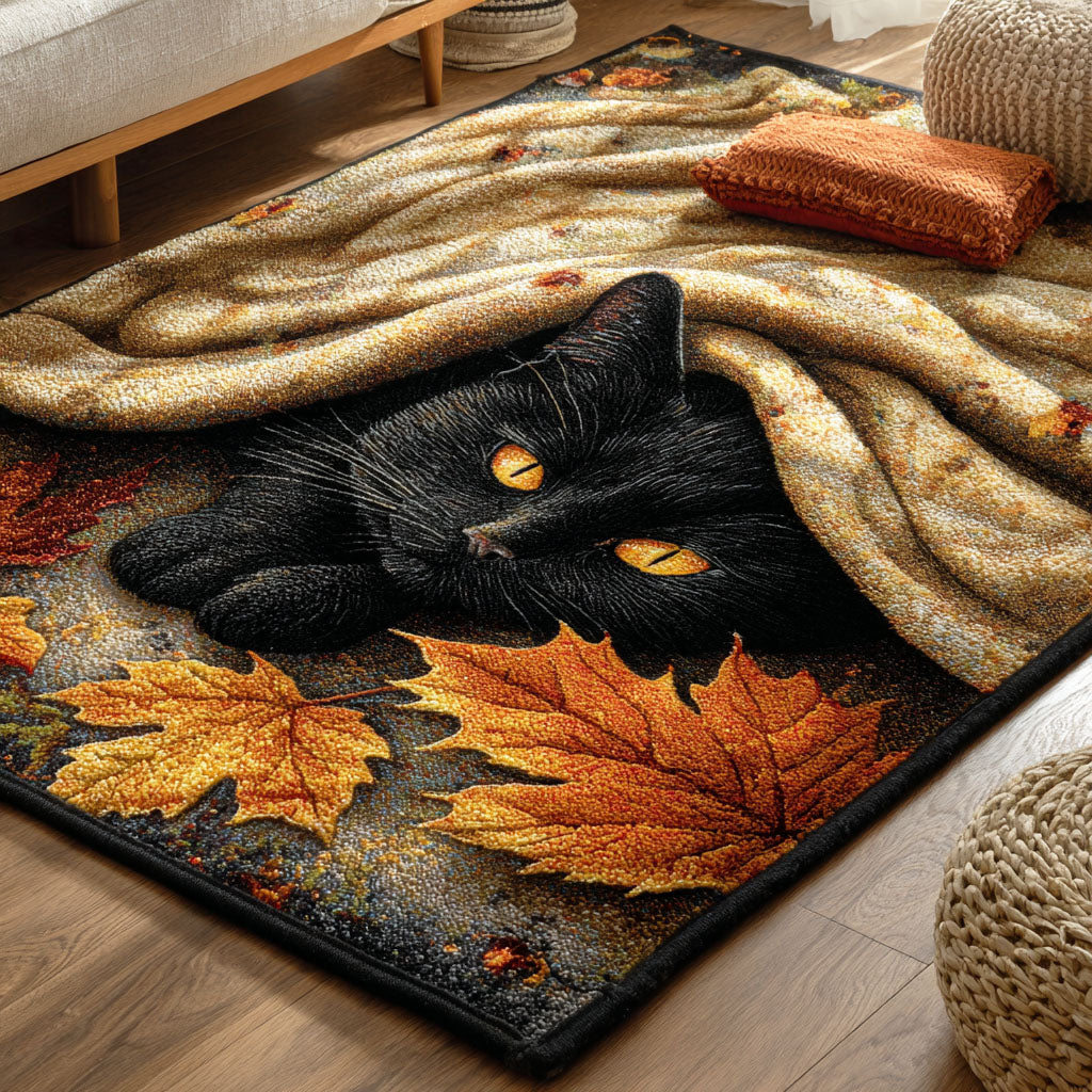 Autumn Cat Area Rug NCU0TD2365