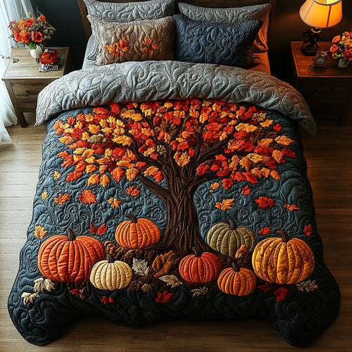 Autumn Charm 3-Piece Quilted Bedding Set NCU0DV6942