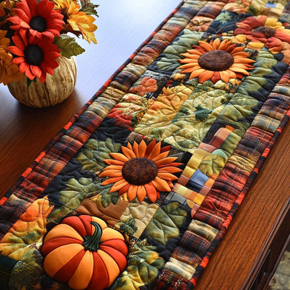 Autumn Charm Quilted Table Runner NCU0NT8989