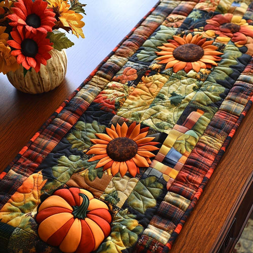 Autumn Charm Quilted Table Runner NCU0NT8989