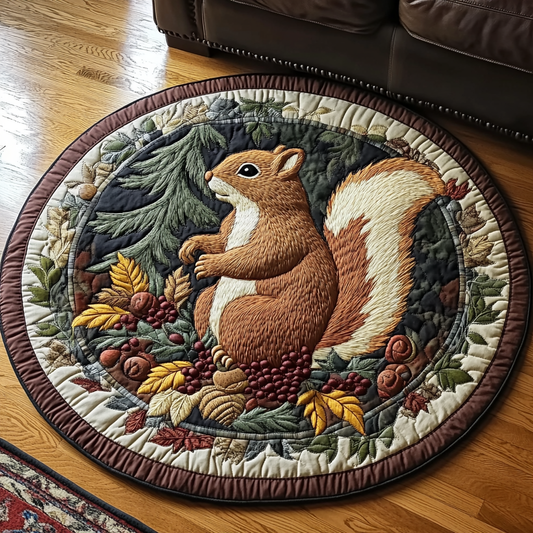Autumn Colors Quilted Round Mat NCU0VL2066
