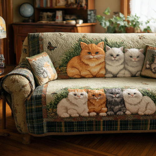 Autumn Companions Quilted Sofa Cover NCU0TV802