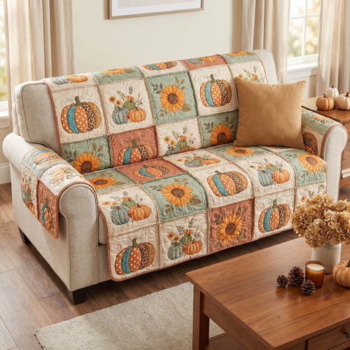 Autumn Cottage Quilted Sofa Cover NCU0TD2877