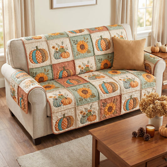 Autumn Cottage Quilted Sofa Cover NCU0TD2877