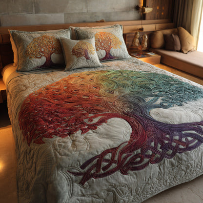 Autumn Crest 3-Piece Quilted Bedding Set NCU0VL3121