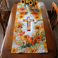 Autumn Crosslight Quilted Table Runner NCU0NT9013