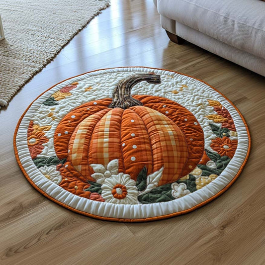 Autumn Crown Quilted Round Mat NCU0XD089