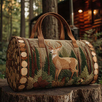 Autumn Deer Quilted Duffle Bag NCU0NT10450