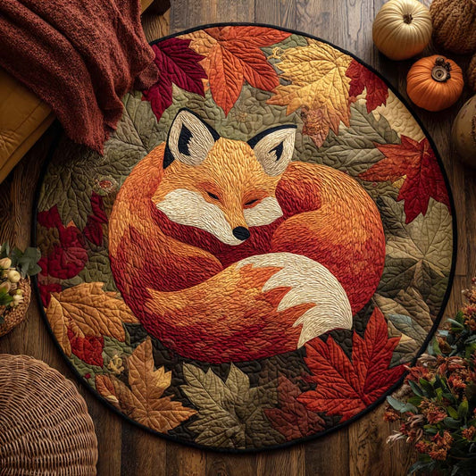 Autumn Ember Quilted Round Mat NCU0TD072