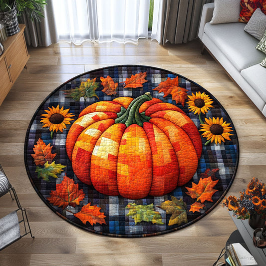 Autumn Enchantment Quilted Round Mat NCU0PT7872