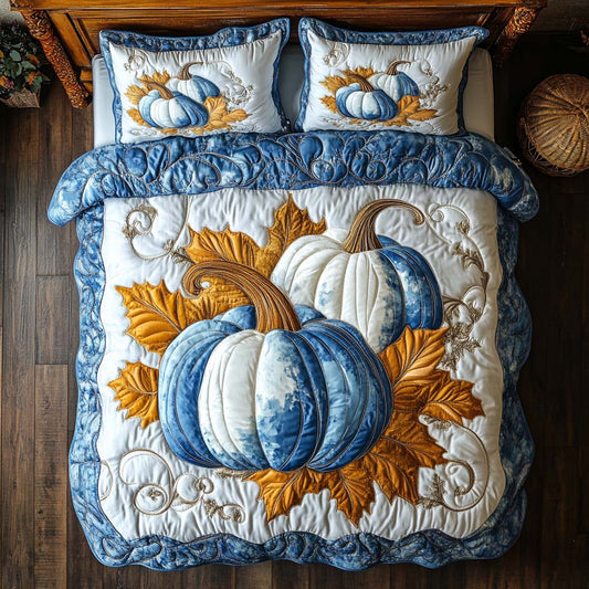 Autumn Farm Magic 3-Piece Quilted Bedding Set NCU0NT8338