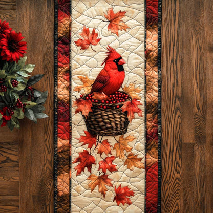 Autumn Feather Joy Quilted Table Runner NCU0NT8775