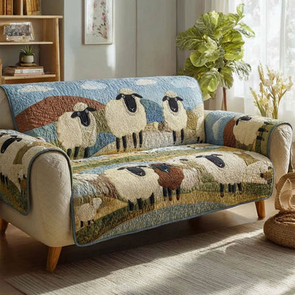 Autumn Flock Quilted Sofa Cover NCU0DK12102