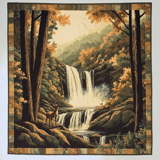 Autumn Forest Art Quilt Hanging NCU0TL987