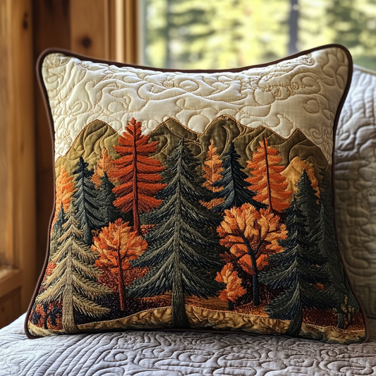Autumn Forest Mirage Quilted Pillow Case NCU0DV5414