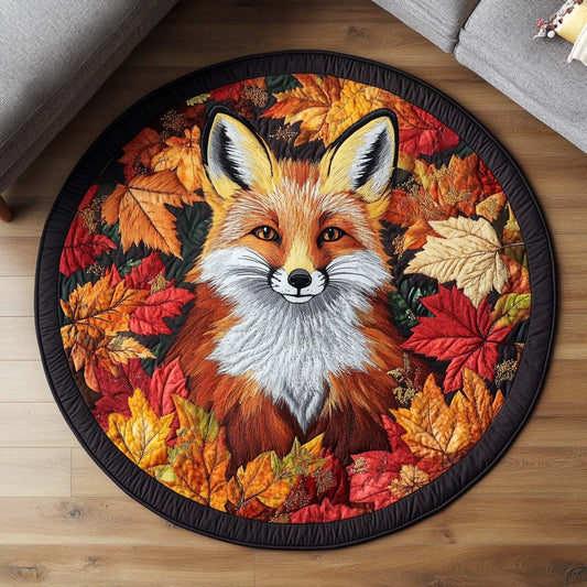Autumn Fox Quilted Round Mat NCU0NT9531