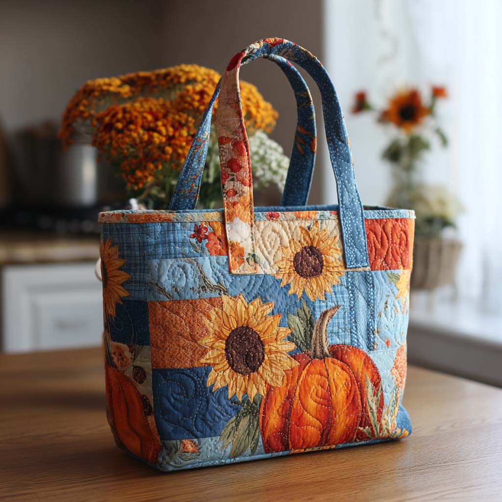 Autumn Gather Quilted Tote Bag NCU0NT9039