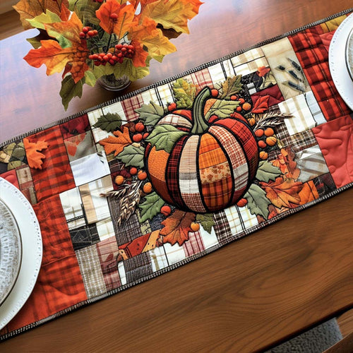Autumn Gatherings Quilted Table Runner NCU0NT8842