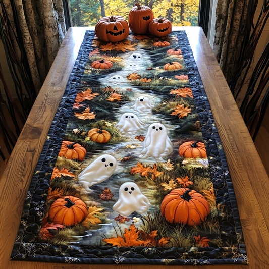 Autumn Ghosts Quilted Table Runner NCU0DK9313