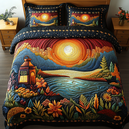 Autumn Glade 3-Piece Quilted Bedding Set NCU0DK6185