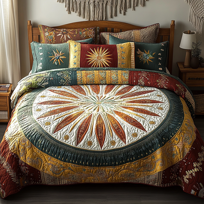 Autumn Glow 3-Piece Quilted Bedding Set NCU0VL939