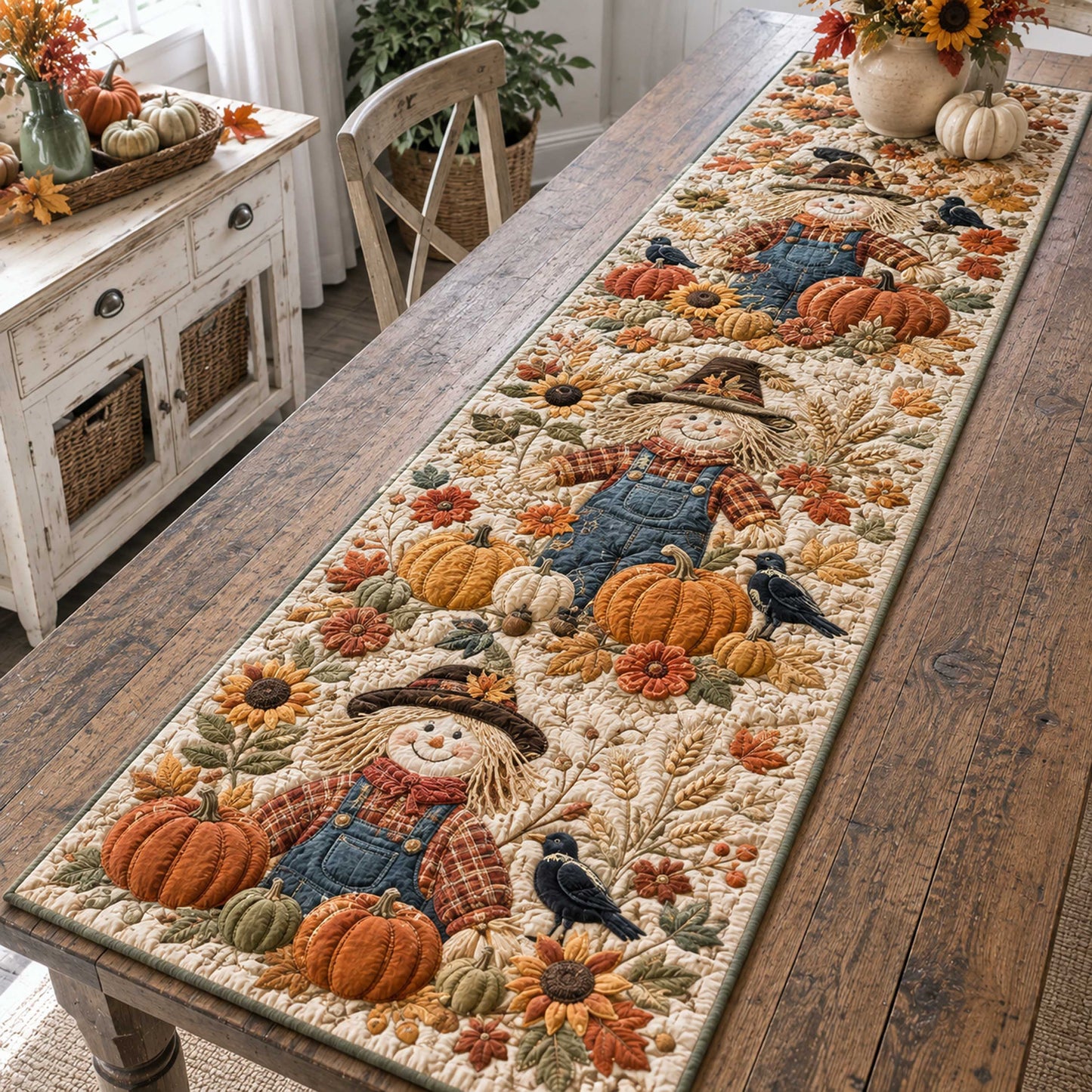 Autumn Glow Quilted Table Runner NCU0TD3201