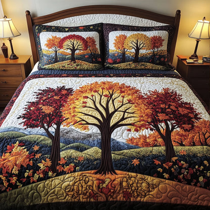 Autumn Grove 3-Piece Quilted Bedding Set NCU0PT7744