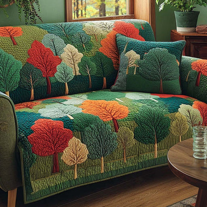 Autumn Grove Quilted Sofa Cover NCU0XD1094