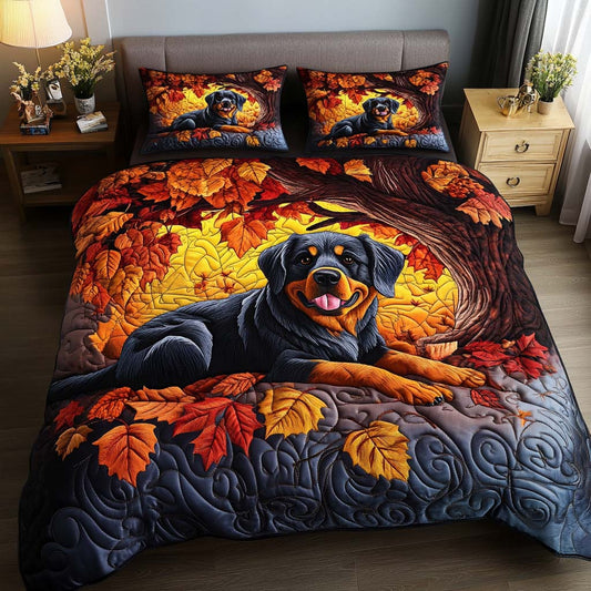 Autumn Guardian 3-Piece Quilted Bedding Set NCU0NT9077