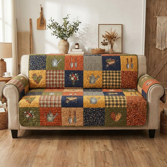 Autumn Harvest Quilted Sofa Cover NCU0TV1802