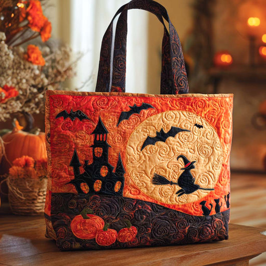 Autumn Haunt Quilted Tote Bag NCU0NT9408