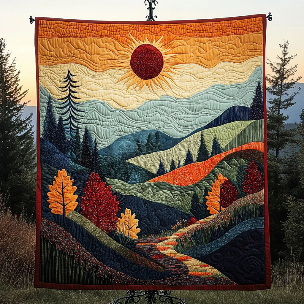 Autumn Hills Quilted Blanket NCU0NT4423
