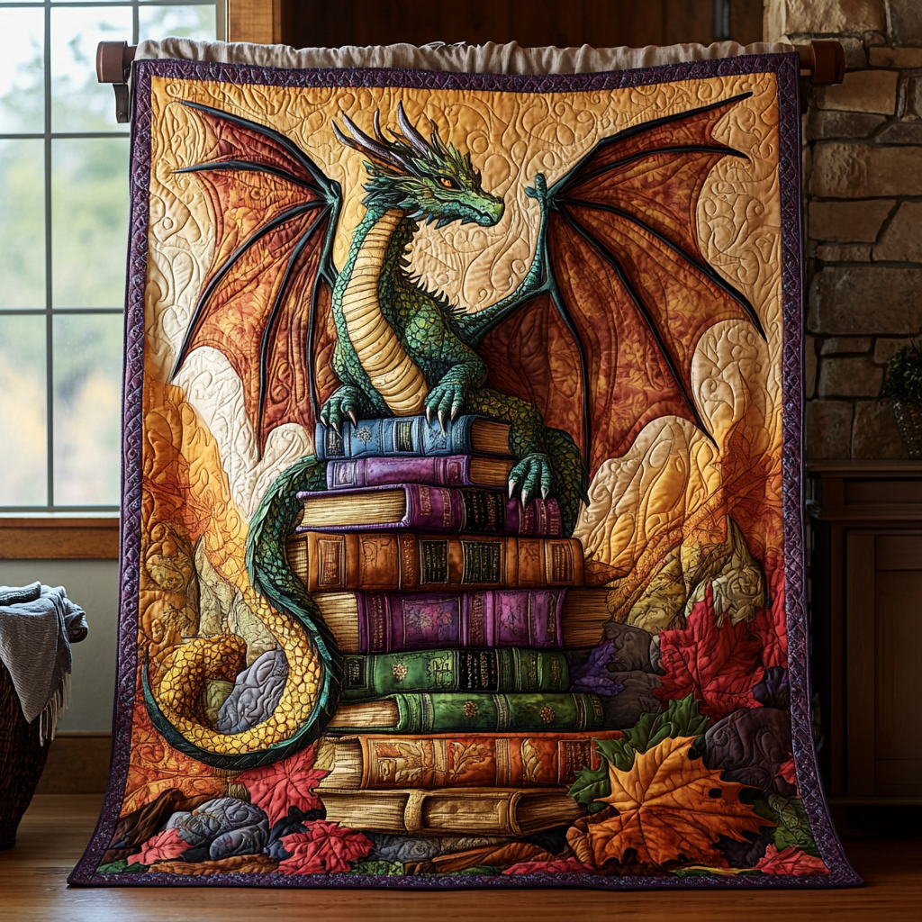 Autumn Inferno Quilted Blanket NCU0DV1085