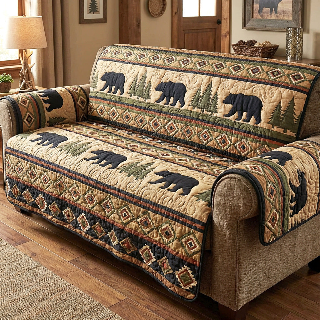 Autumn Lodge Quilted Sofa Cover NCU0TV1636