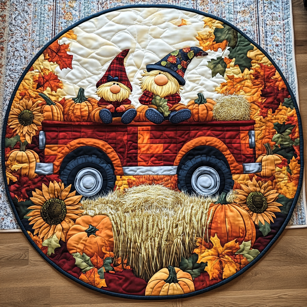 Autumn Magic Quilted Round Mat NCU0TL1400