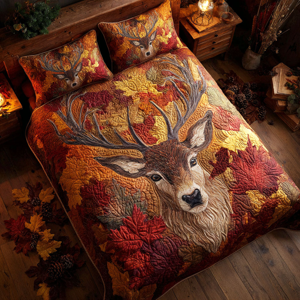 Autumn Majesty 3-Piece Quilted Bedding Set NCU0TV659