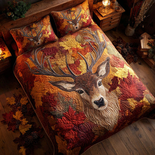 Autumn Majesty 3-Piece Quilted Bedding Set NCU0TV659