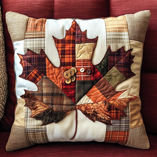 Autumn Maple Charm Quilted Pillow Case NCU0DV982