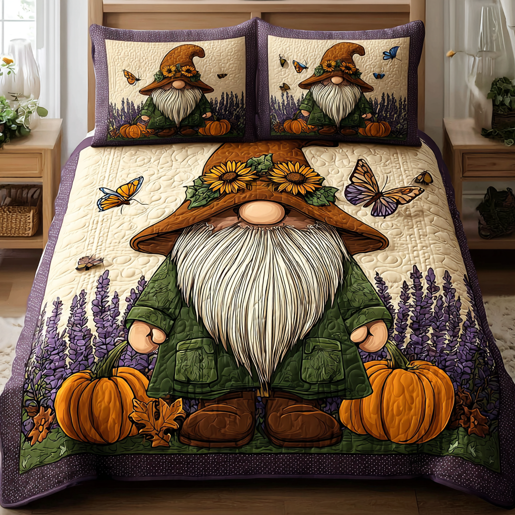 Autumn Mischief Makers 3-Piece Quilted Bedding Set NCU0PT8547