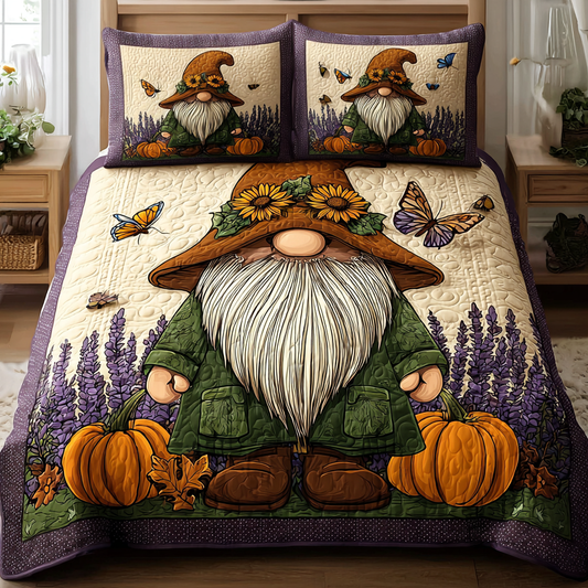 Autumn Mischief Makers 3-Piece Quilted Bedding Set NCU0PT8547
