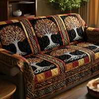 Autumn Nature Roots Quilted Sofa Cover NCU0NT12056