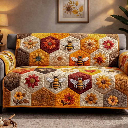 Autumn Nectar Quilted Sofa Cover NCU0XD2479