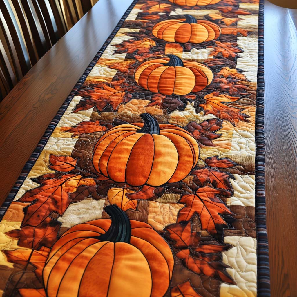 Autumn Overture Quilted Table Runner NCU0NT1305