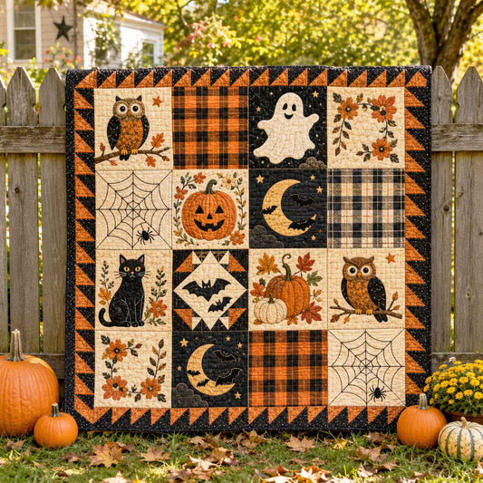 Autumn Panels Quilted Blanket NCU0TD2997