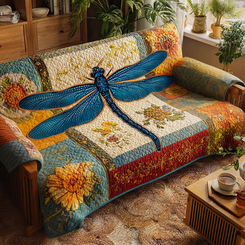 Autumn Patchwork Wings Quilted Sofa Cover NCU0XD1640