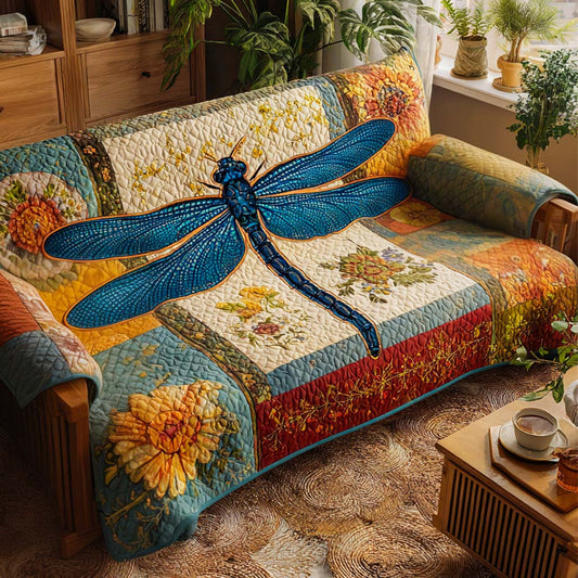 Autumn Patchwork Wings Quilted Sofa Cover NCU0XD1640