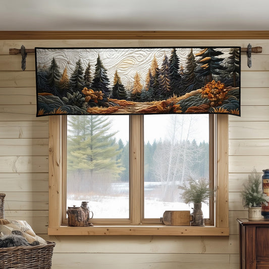 Autumn Pathway Glow Quilted Valance NCU0NT7166
