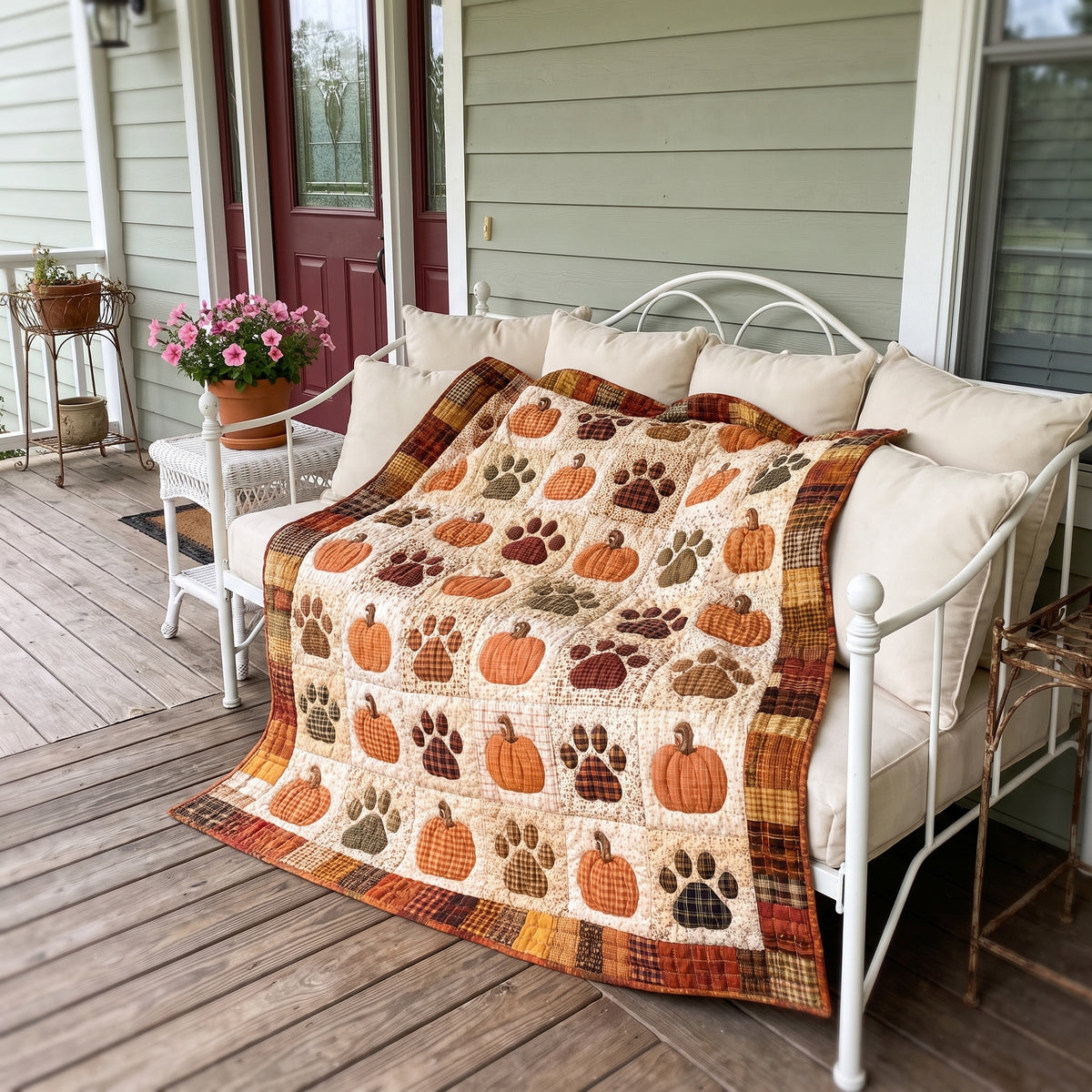 Autumn Paws Quilted Blanket NCU0TD3073