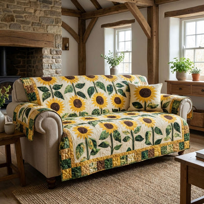 Autumn Petals Quilted Sofa Cover NCU0DK12231